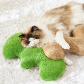 Bone-Shaped Playful Squeaky Dog Toy Pet Pillow Tektoty